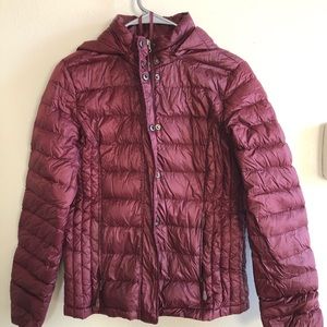 Maroon Lightweight Puffer Jacket